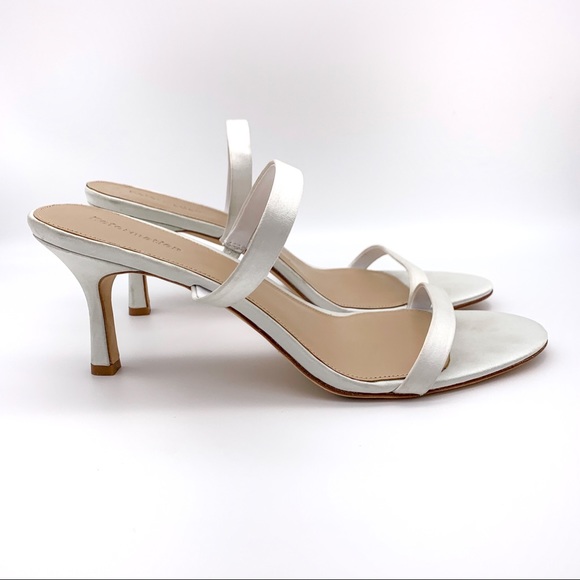 Reformation Madeline Satin Heeled Sandals - Picture 2 of 7